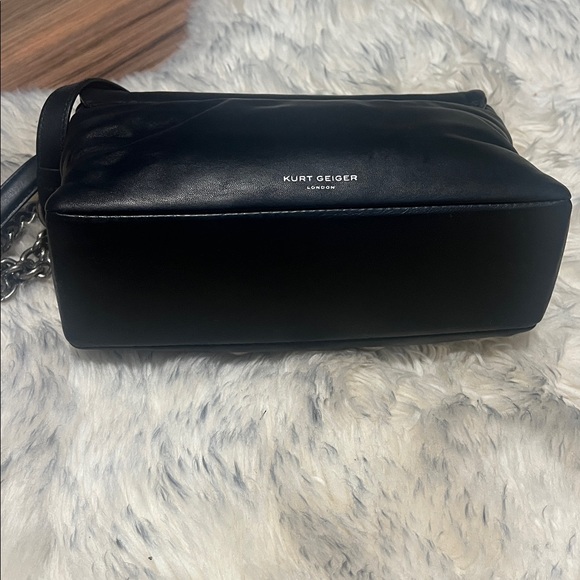 Kurt Geiger Black Heart-Studded Shoulder Bag - Picture 4 of 6